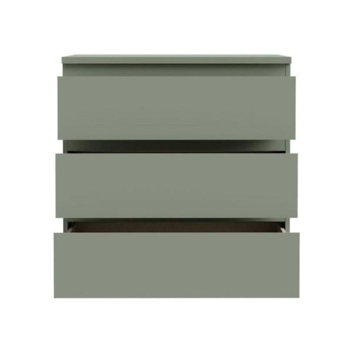 MARKET24 Commode - EDMORE - 3 tiroirs - Sauge - 77,2 x 42 x 79,8 cm