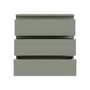 Voir la diapositive 4 : MARKET24 Commode - EDMORE - 3 tiroirs - Sauge - 77,2 x 42 x 79,8 cm