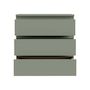 Voir la diapositive 4 : MARKET24 Commode - EDMORE - 3 tiroirs - Sauge - 77,2 x 42 x 79,8 cm