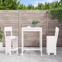 Voir la diapositive 1 : VIDAXL Ensemble de bar de jardin 3 pcs blanc bois de pin massif