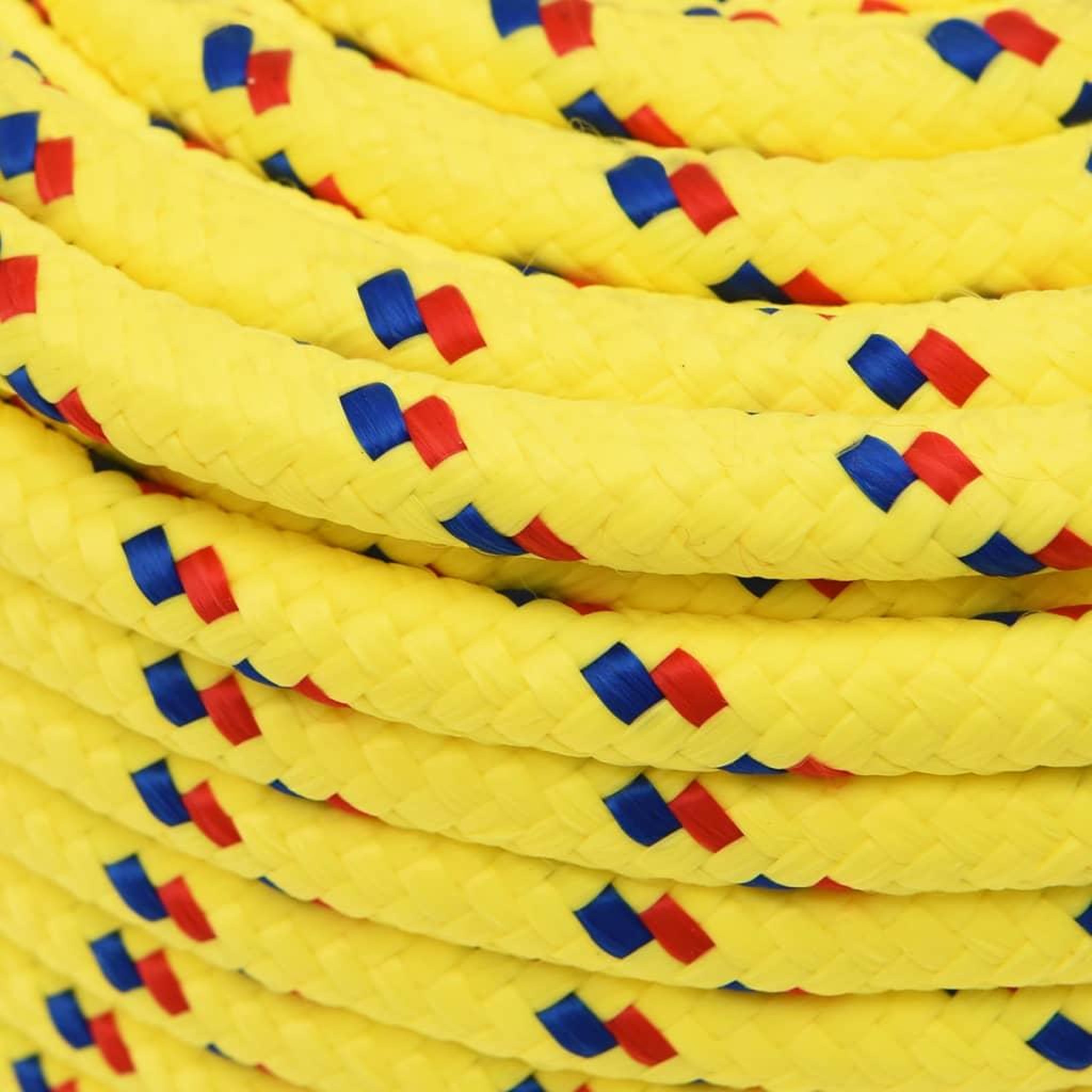 Voir la diapositive 4 : VIDAXL Corde de bateau Jaune 12 mm 25 m Polypropylene