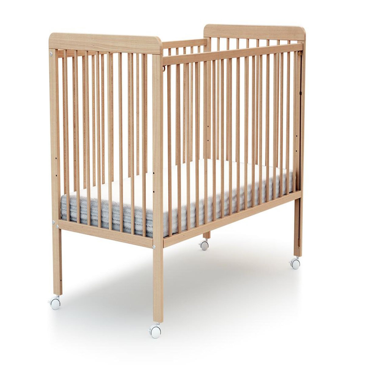 WEBABY Lit bébé coulissant en bois ESSENTIEL 60 x 120 cm