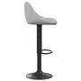 Voir la diapositive 4 : VIDAXL Tabouret de bar Gris clair Velours