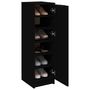 Voir la diapositive 4 : VIDAXL Armoire a chaussures noir 30x35x100 cm bois d'ingenierie