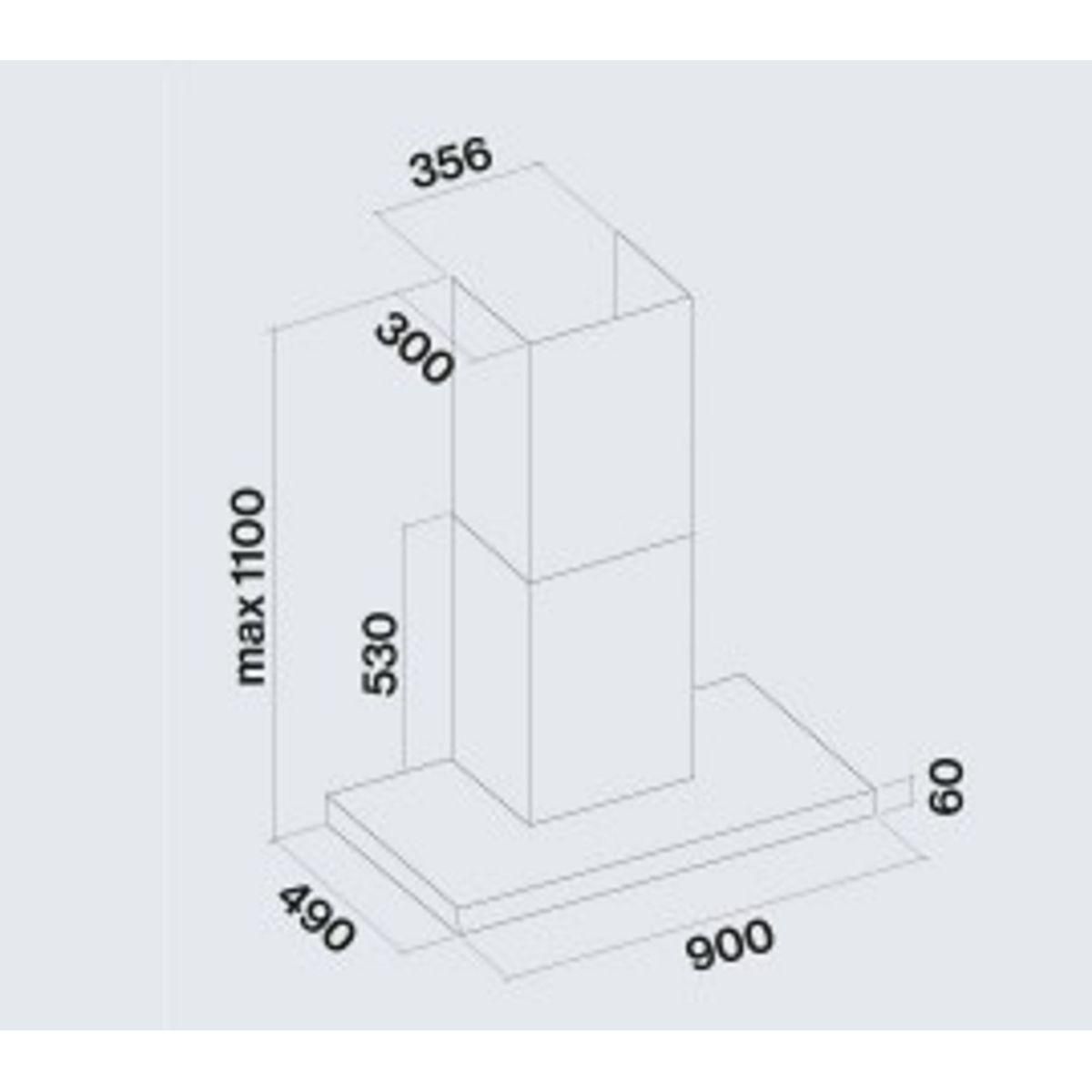 Falmec Hotte décorative murale PLANENRS1430