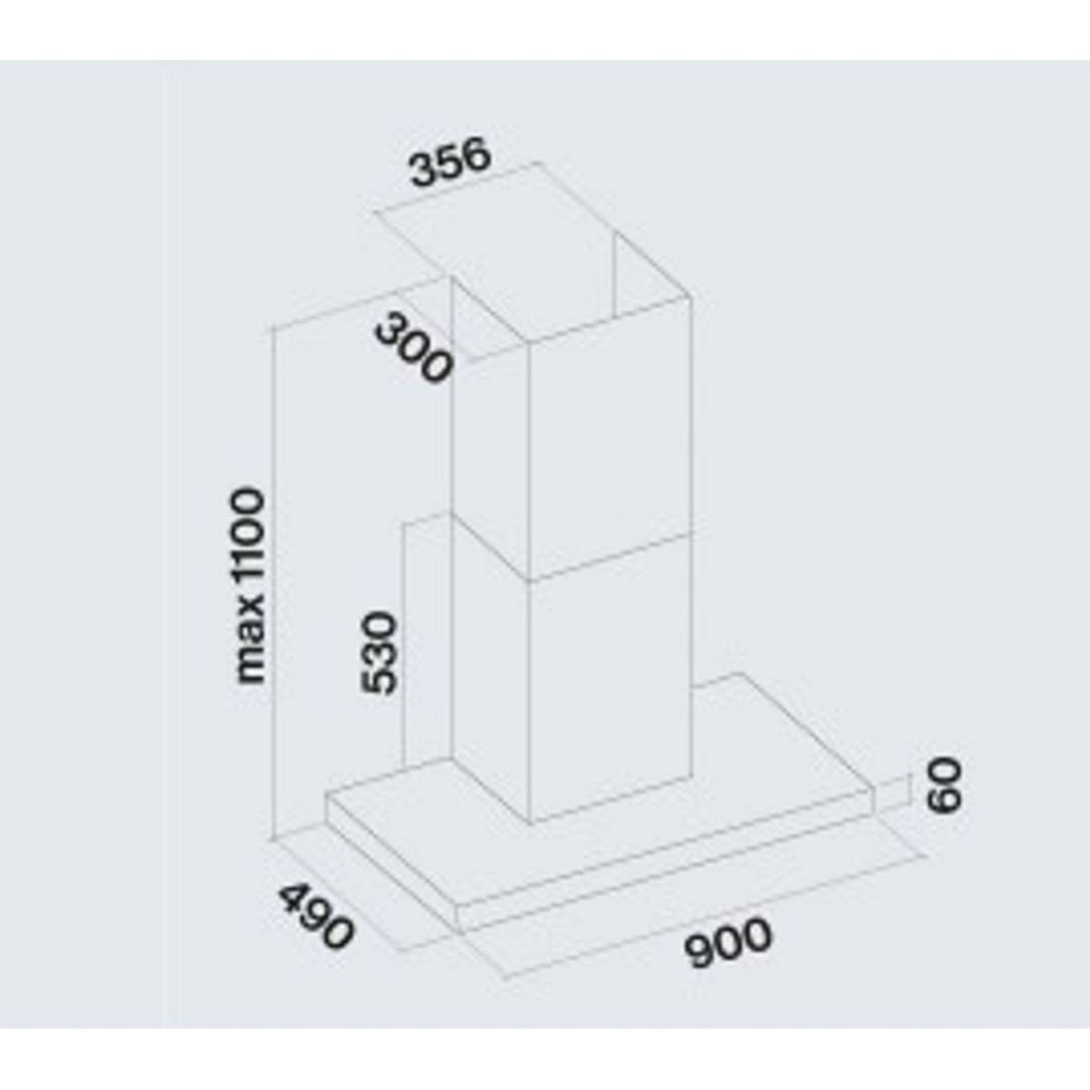 Falmec Hotte décorative murale PLANENRS1430