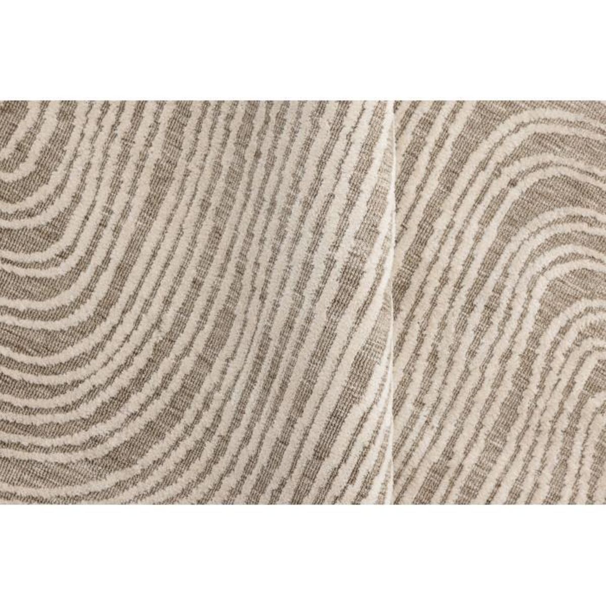 Paris Prix Tapis Déco Rond  Melle  200cm Beige