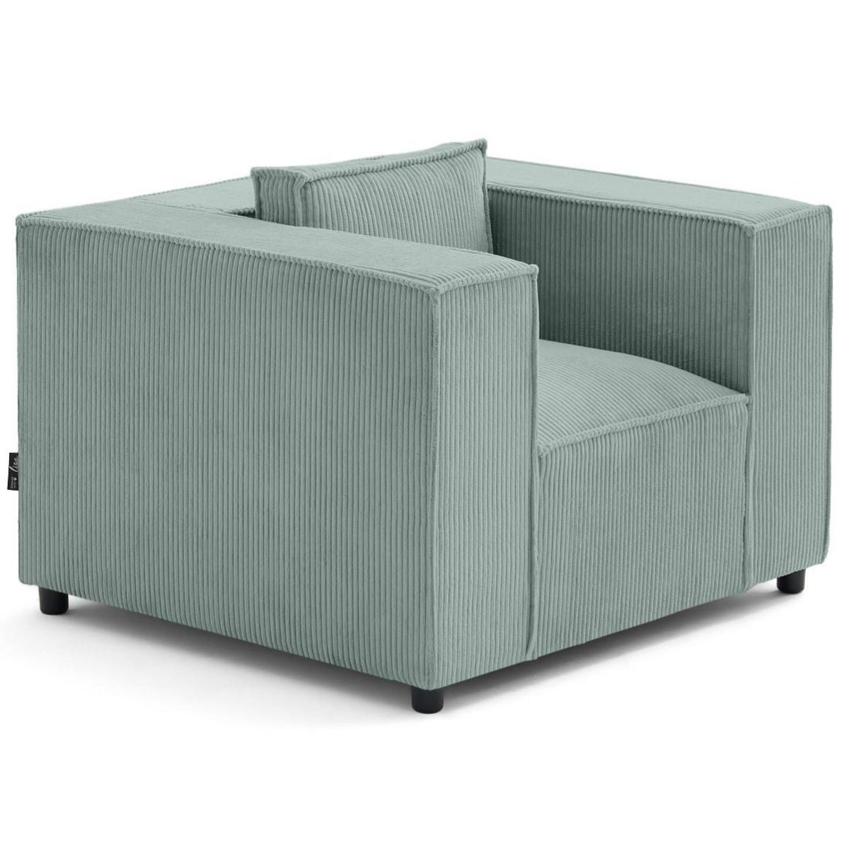 LISA DESIGN Stella - fauteuil en velours côtelé