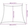 Voir la diapositive 6 : VIDAXL Voile d'ombrage 160 g/m^2 Jaune 3/4x3 m PEHD