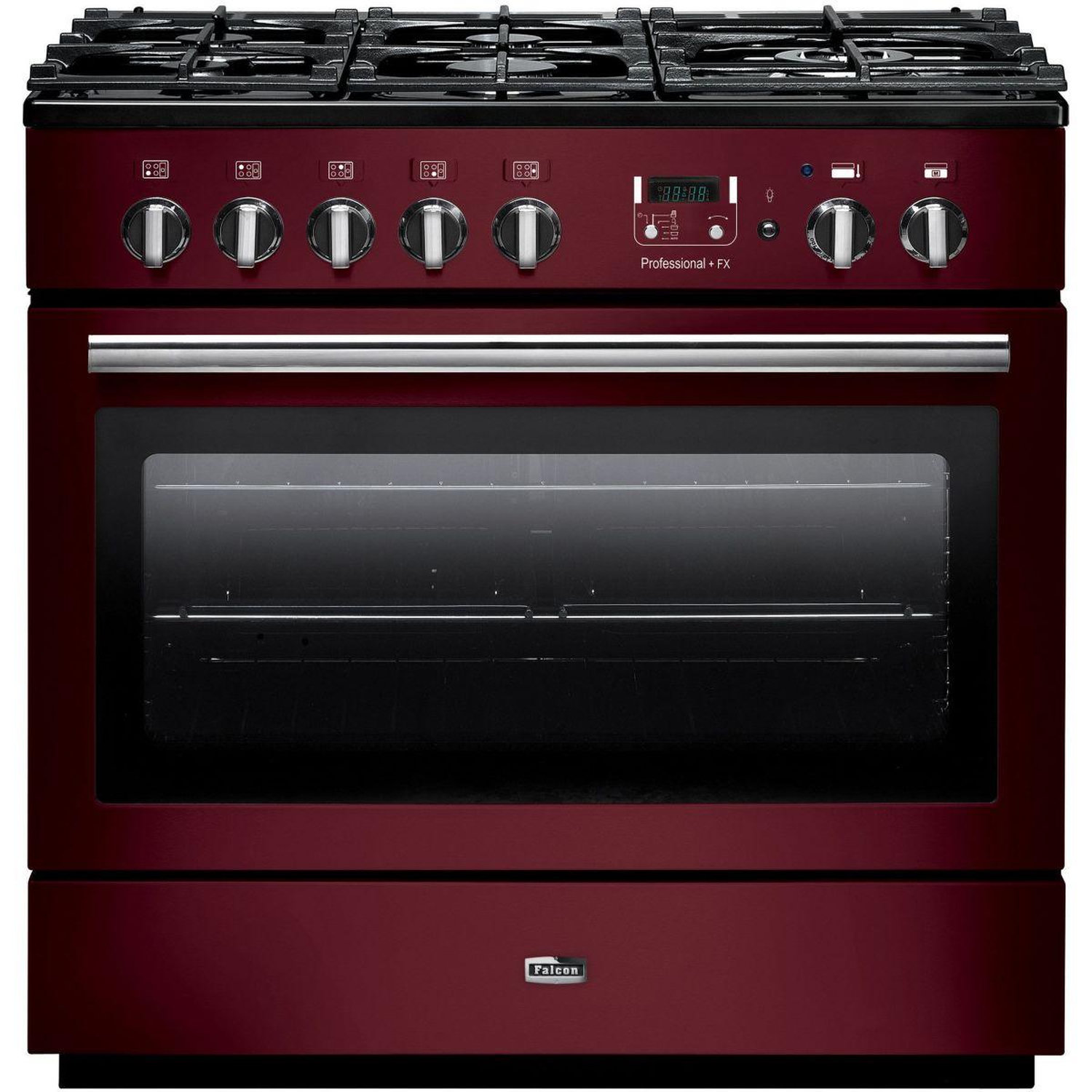 Piano de cuisson gaz PROF+90FX MIXT ROUGE AIRELLE