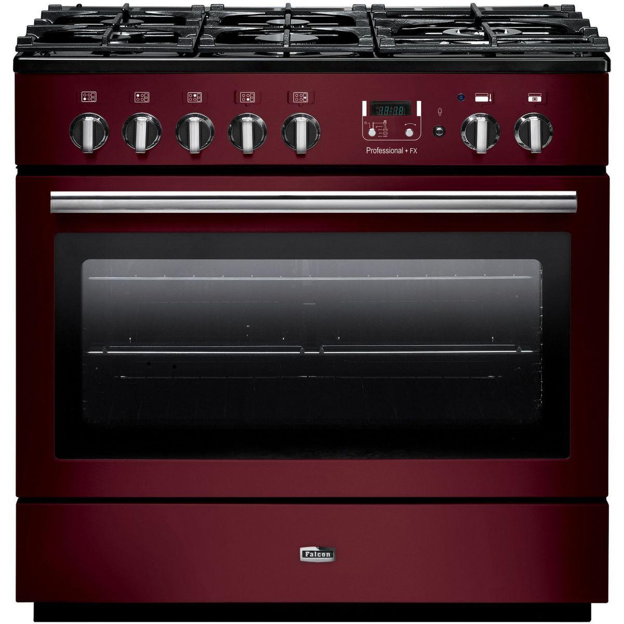 Falcon Piano de cuisson gaz PROF+90FX MIXT ROUGE AIRELLE
