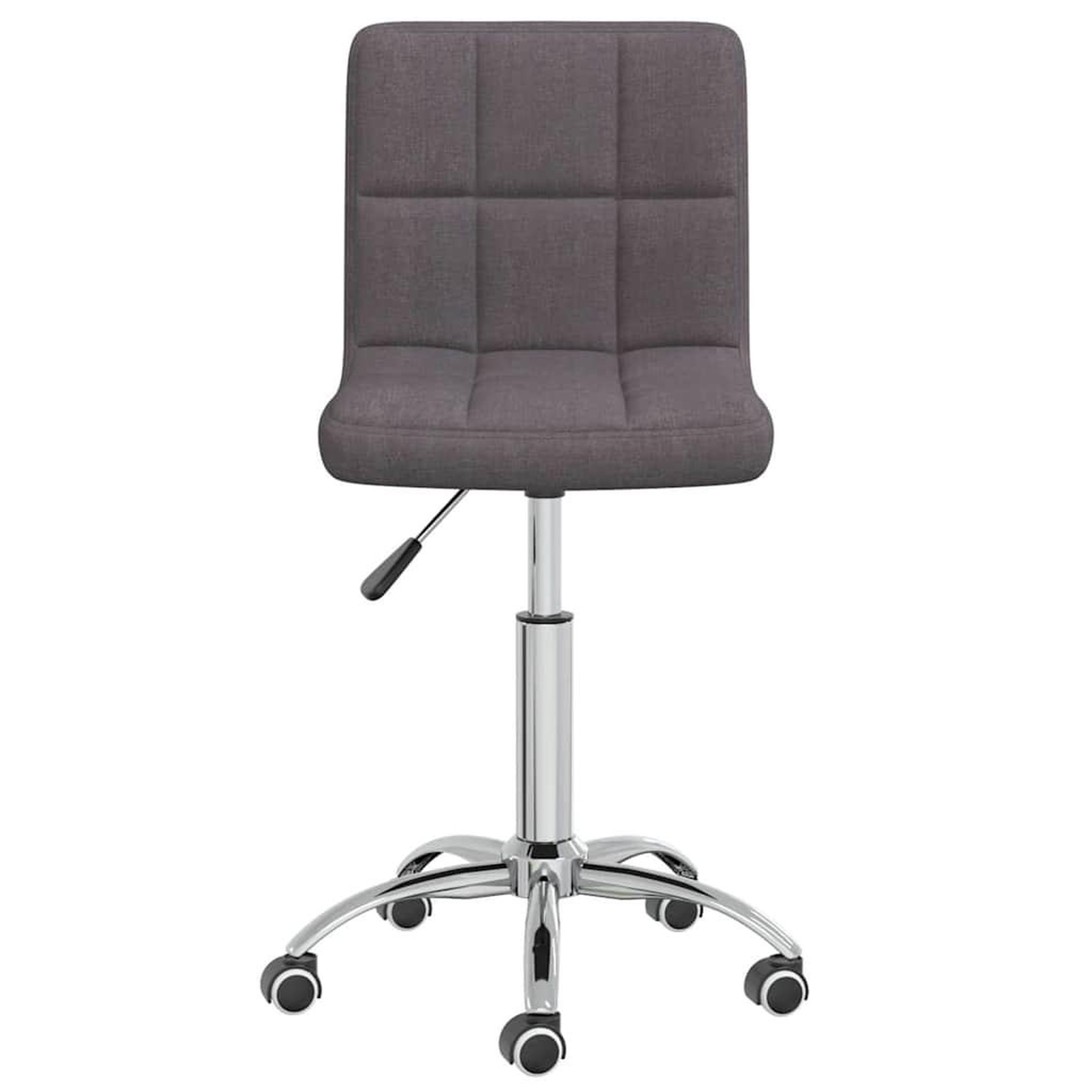 Voir la diapositive 4 : VIDAXL Chaise pivotante de bureau Taupe Tissu