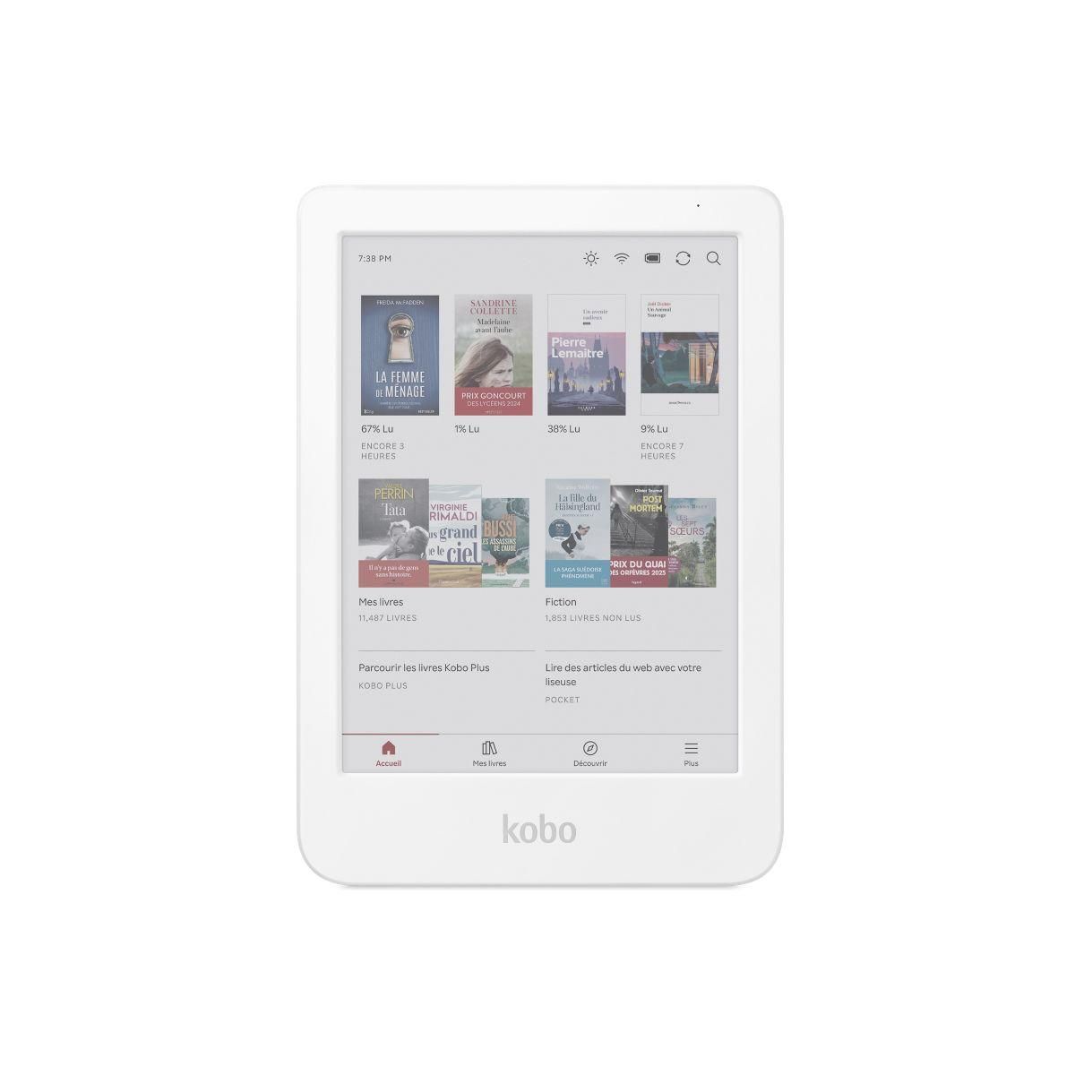 kobo Liseuse eBook Clara Colour Blanche