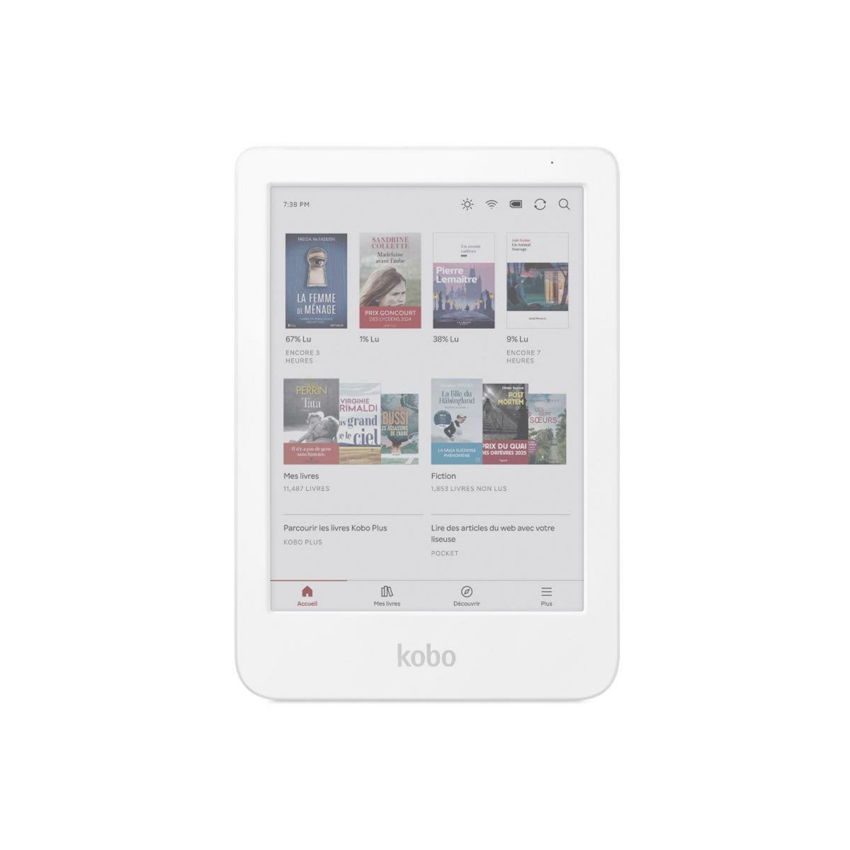 kobo Liseuse eBook Clara Colour Blanche