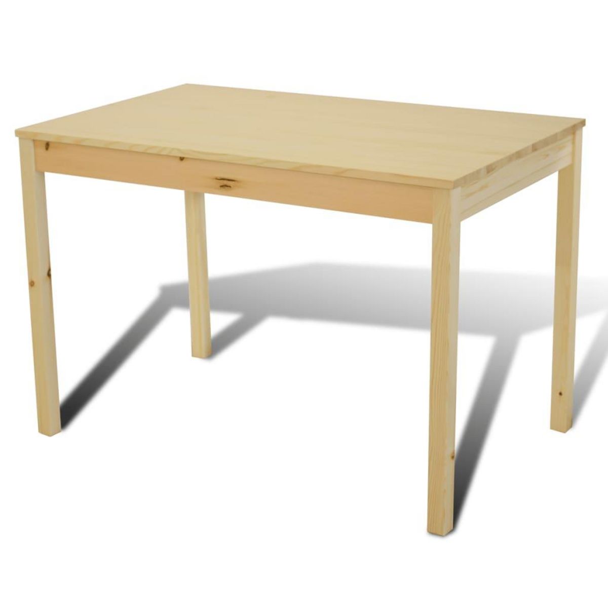 VIDAXL Table de salle a manger en bois avec 4 chaises Naturel