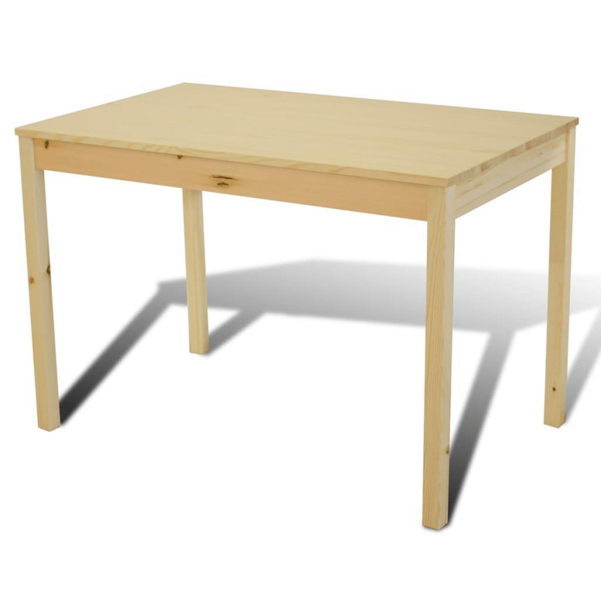 VIDAXL Table de salle a manger en bois avec 4 chaises Naturel