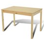 Voir la diapositive 4 : VIDAXL Table de salle a manger en bois avec 4 chaises Naturel
