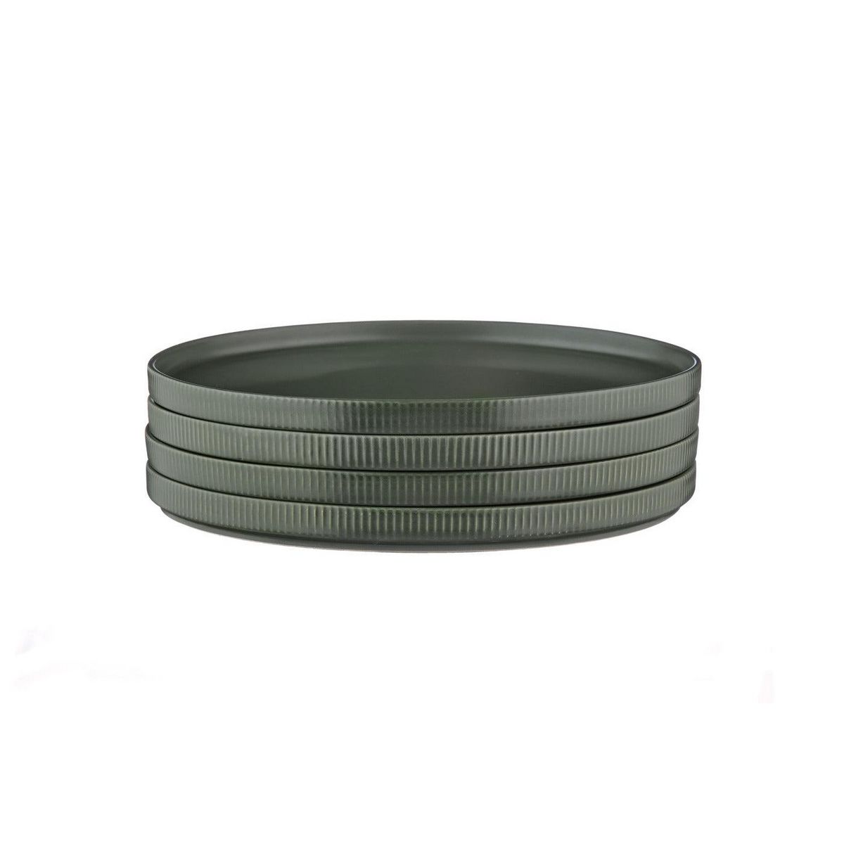 BJORN Assiette SCANDI Ø27,5cm - 4 pièces - Olive