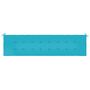Voir la diapositive 4 : VIDAXL Coussin de banc de jardin turquoise 200x50x3 cm tissu