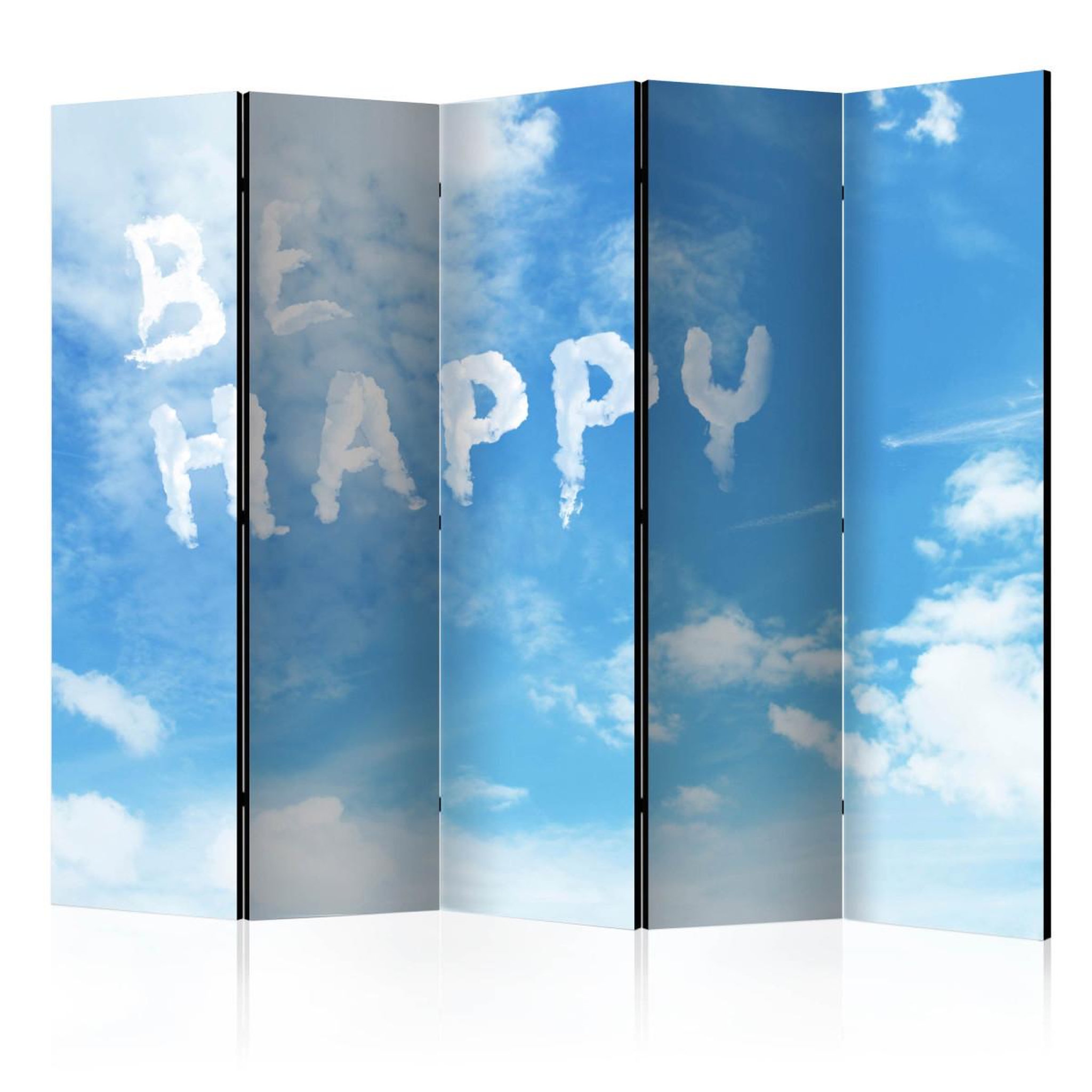 Paris Prix Paravent 5 volets  be happy  172x225cm