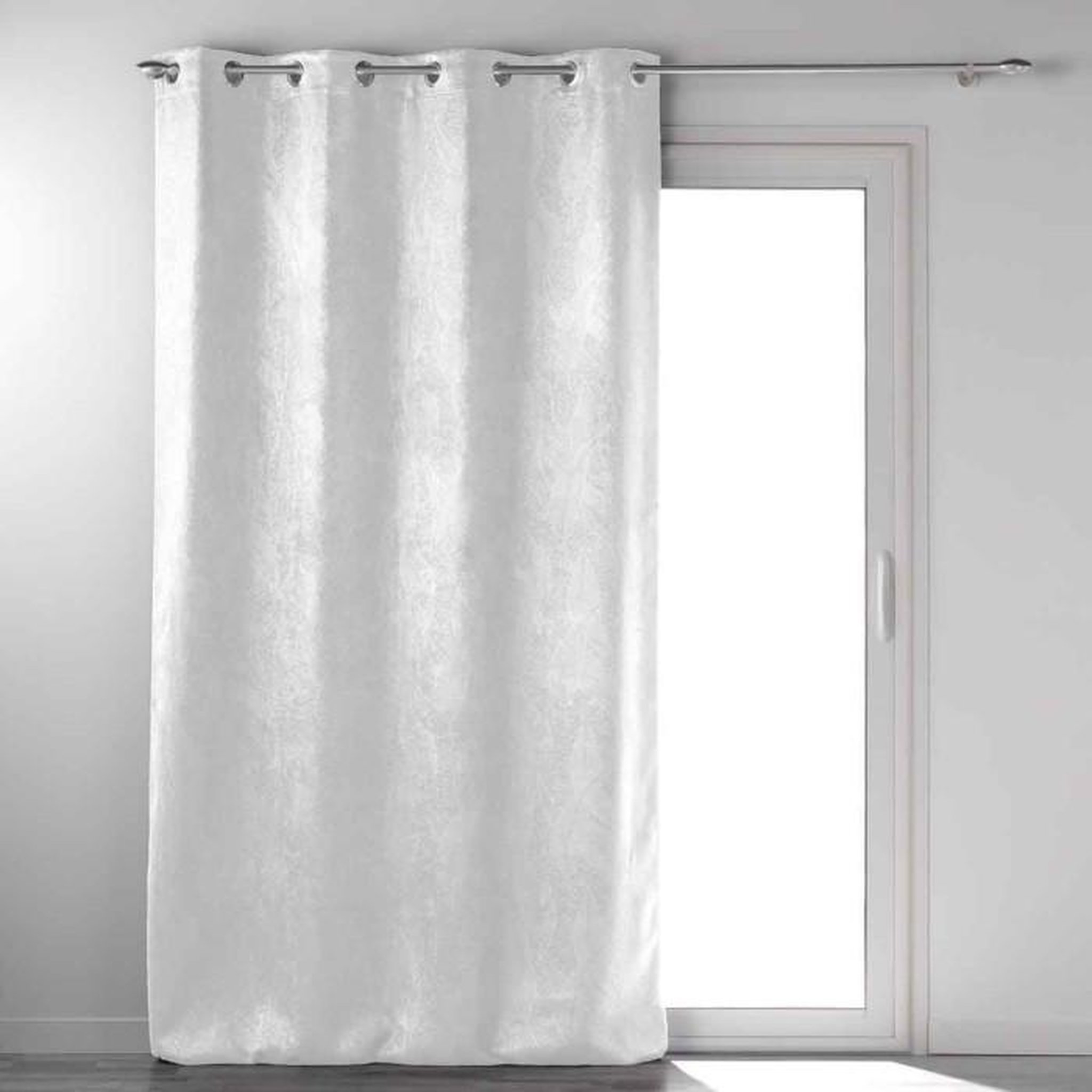 Voir la diapositive 1 : Paris Prix Rideau Occultant  Mélodie  135x280cm Blanc