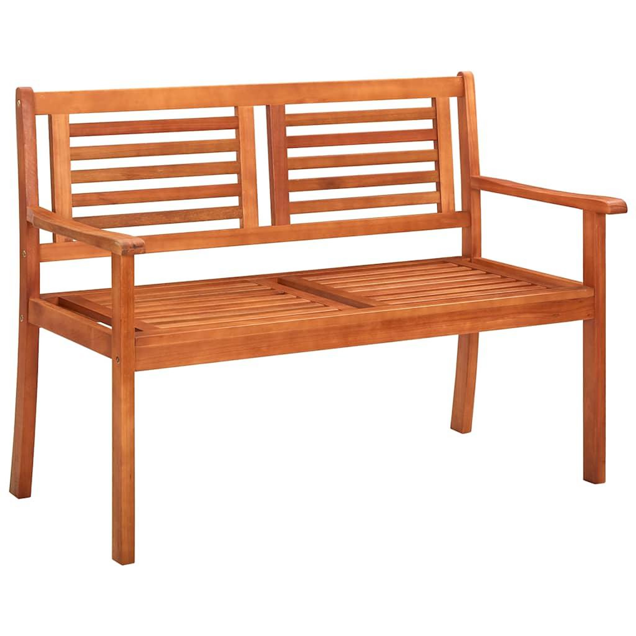 Voir la diapositive 2 : VIDAXL Banc de jardin 2 places avec coussin 120 cm Bois d'eucalyptus