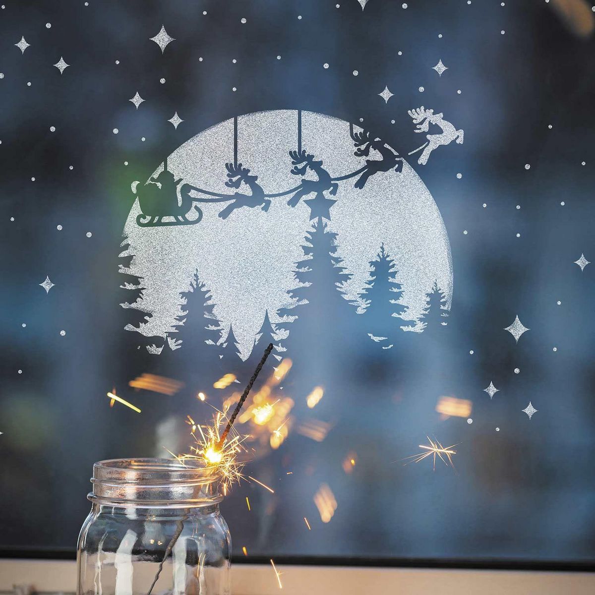 Graine créative Pochoir de Noël A4 - Clair de lune