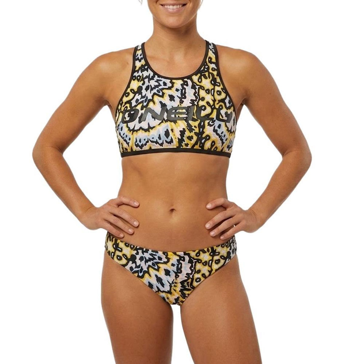 O'NEILL Maillot de bain 2 pieces Noir/Jaune à Motifs Fille O'Neill 3800011