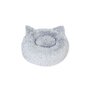 Idomya E. Coussin pour chat avec oreilles Diamètre 50cm gris