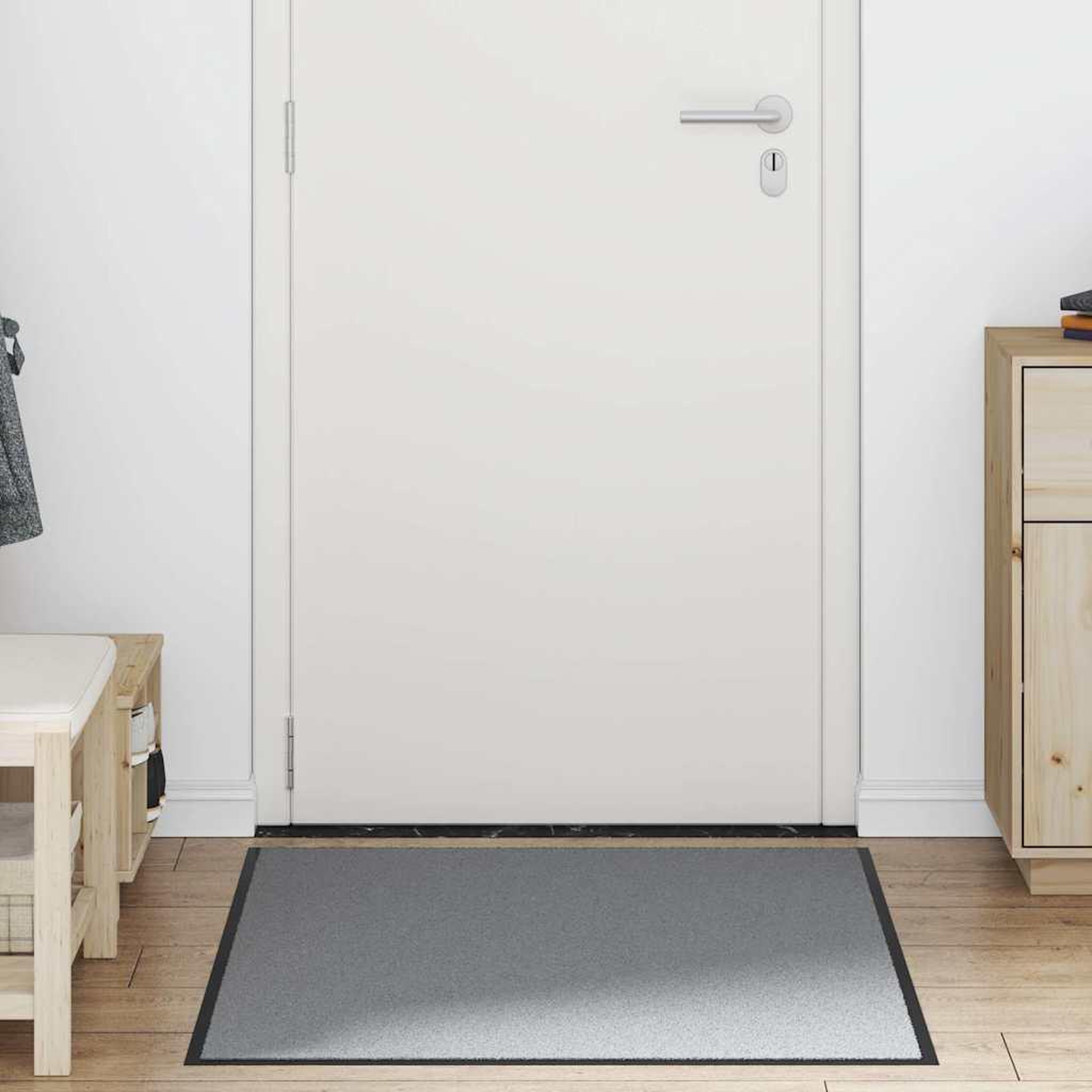 Voir la diapositive 2 : VIDAXL Paillasson gris 90x120 cm