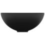 Voir la diapositive 4 : VIDAXL Lavabo rond de salle de bain Noir mat 32,5x14 cm Ceramique
