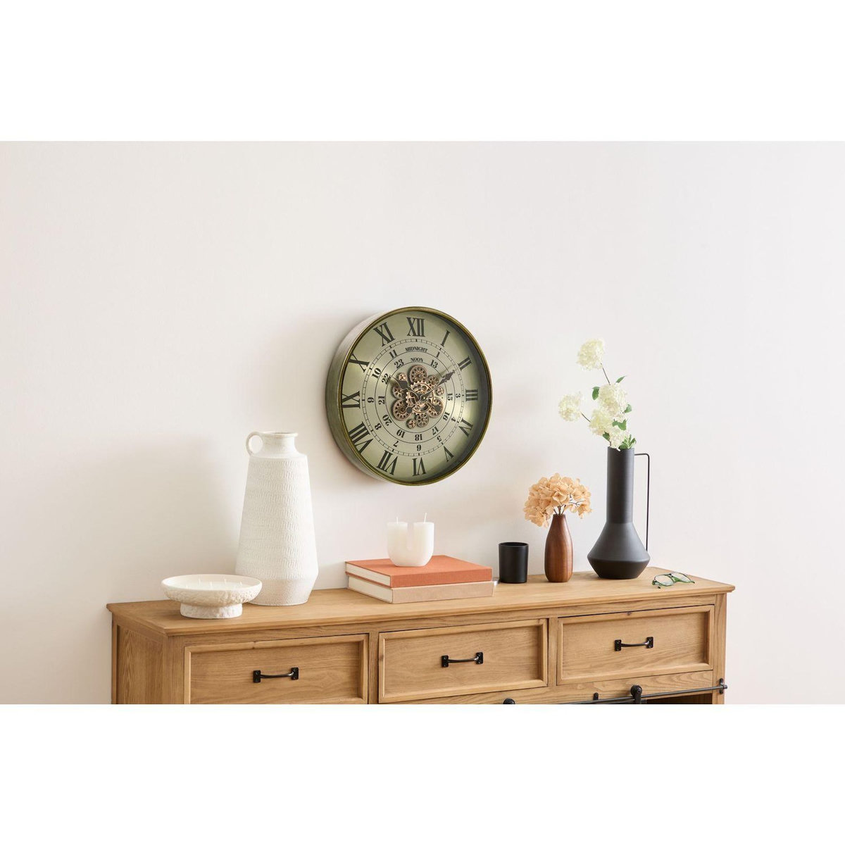 ATMOSPHERA Horloge effet rétro MICHEL - Vert