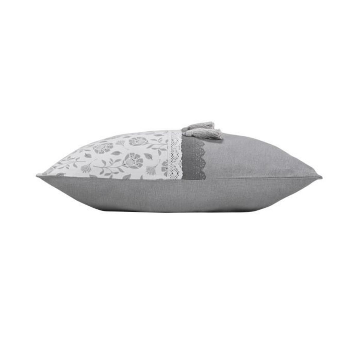 Paris Prix Coussin Déco Imprimé  Flavie  50x50cm Gris