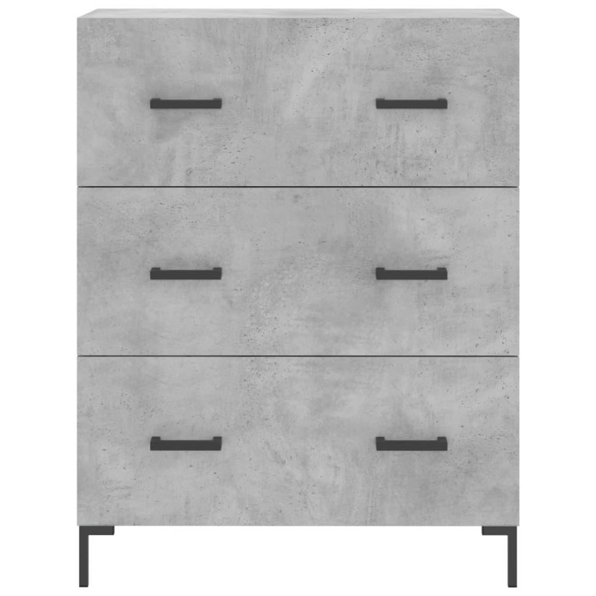 VIDAXL Buffet gris beton 69,5x34x90 cm bois d'ingenierie