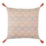 ATMOSPHERA Coussin Déco Jacquard  Ikat  50x50cm Multicolore