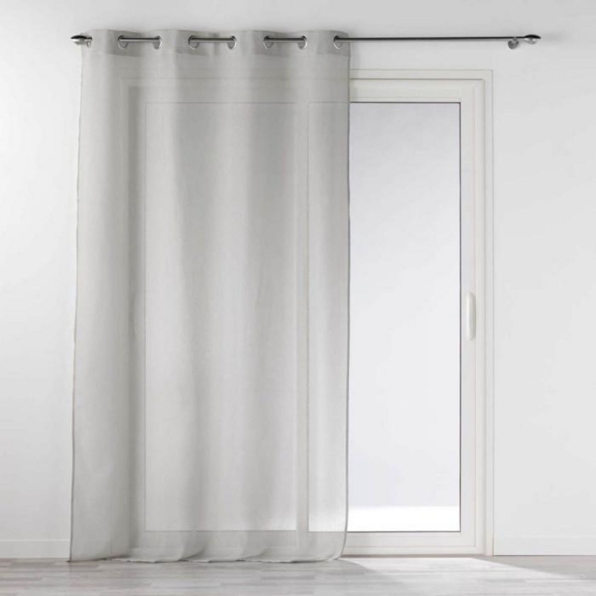 Paris Prix Rideau Voilage à Œillets  Selena  140x240cm Gris