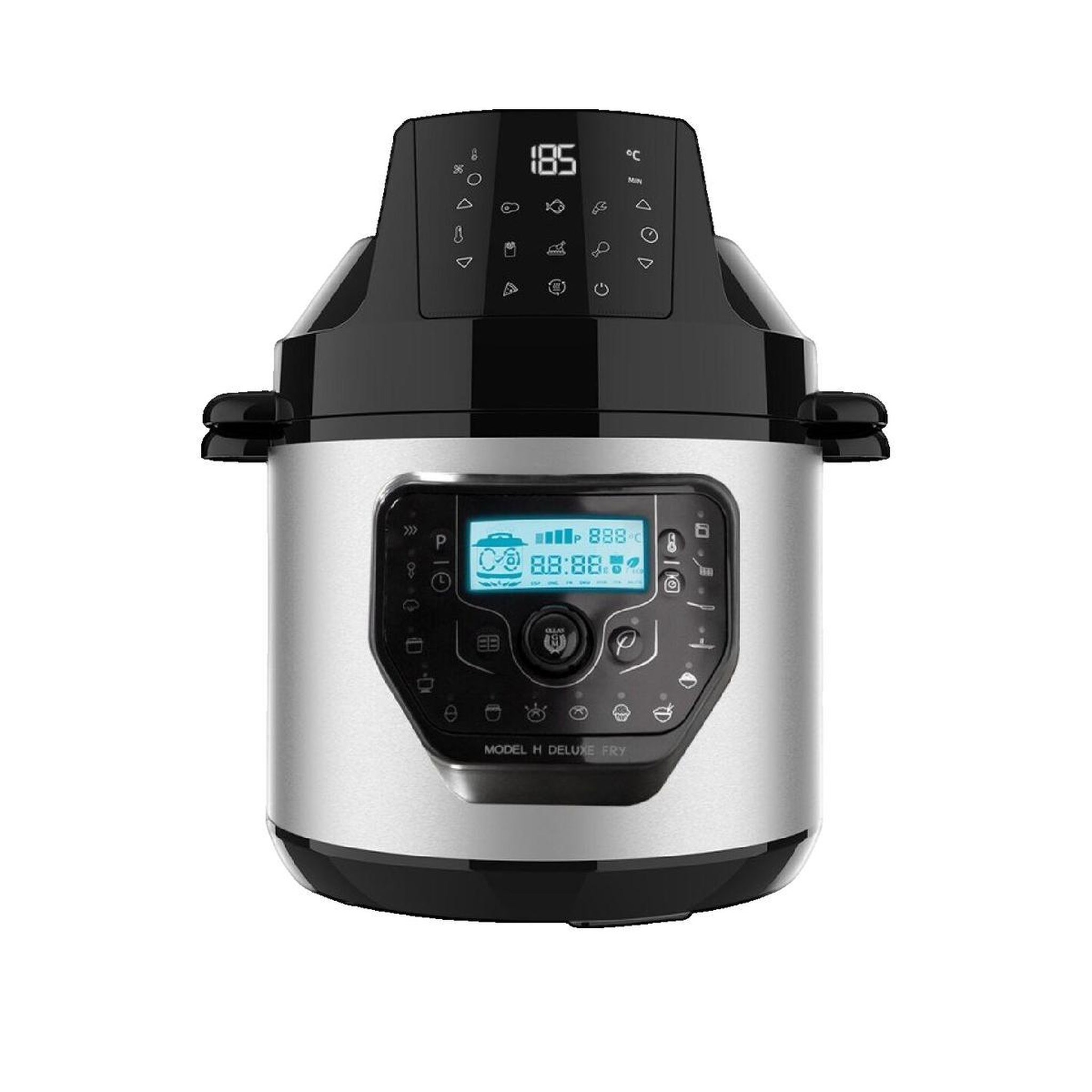 Voir la diapositive 1 : CECOTEC Robot de cuisine Cecotec Olla GM H Deluxe Fry Noir et acier inoxydable