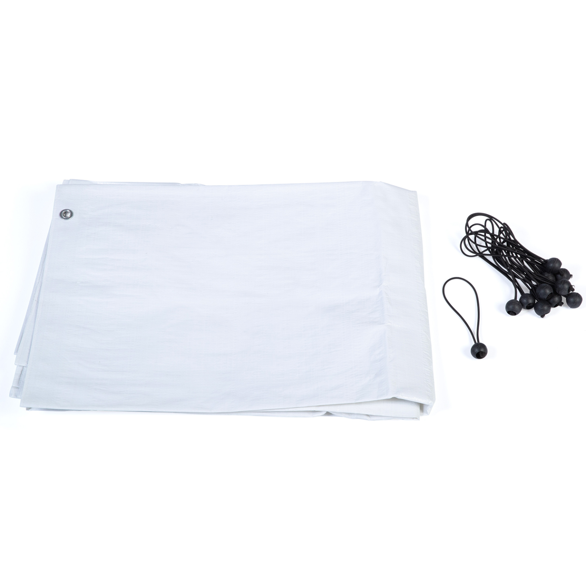 Voir la diapositive 3 : ID MARKET Bâche waterproof blanche 3,4x1.90 m 150 gr pour enclos poulaillers
