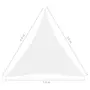 VIDAXL Voile de parasol tissu oxford triangulaire 3,6x3,6x3,6 m blanc