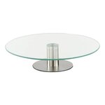 SECRET DE GOURMET Plateau Tournant Verre  Glass  30cm Transparent