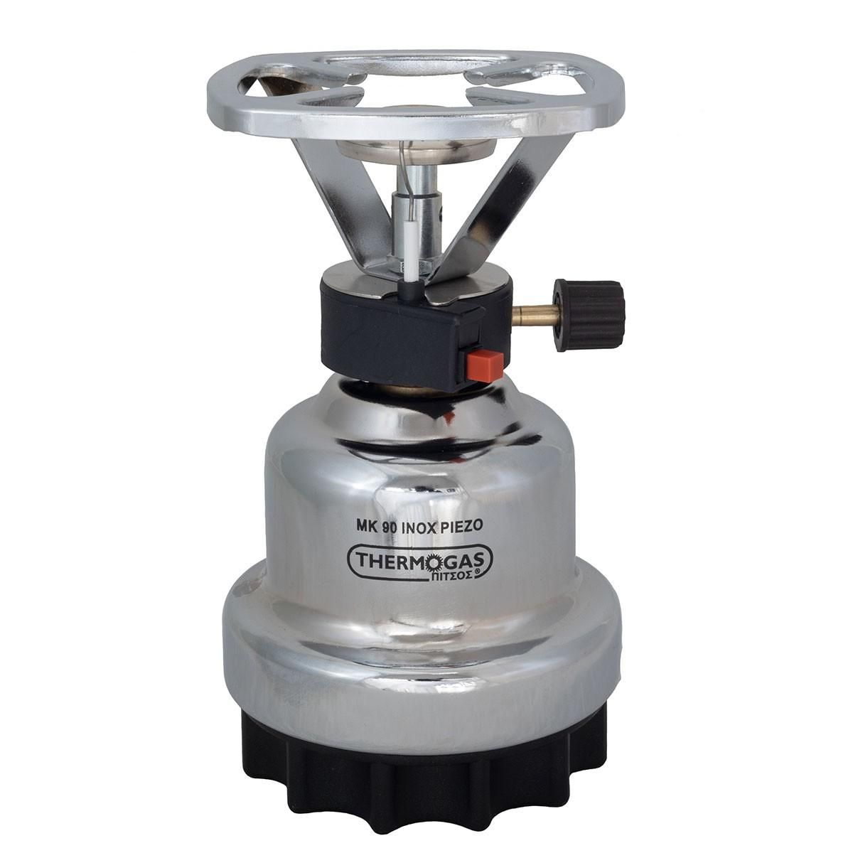 CAMPER GAZ Rechaud à gaz 1200W Plaque Inox + 6 cartouches de gaz 190gr CAMPER GAZ