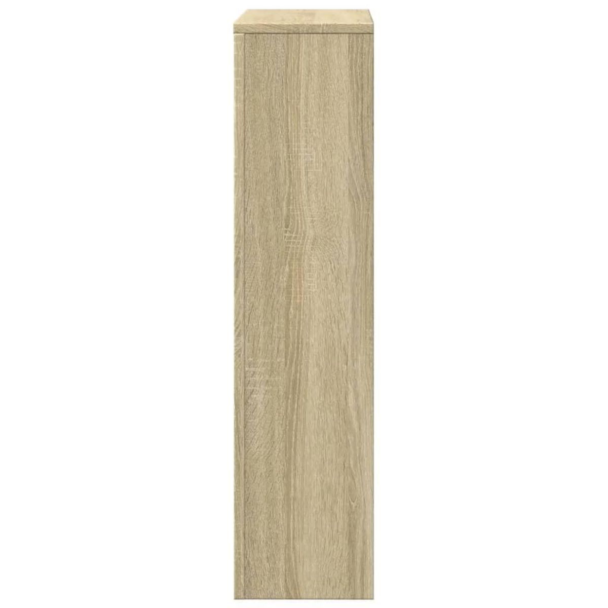 VIDAXL Cache-radiateur chene sonoma 78x20x82 cm bois d'ingenierie