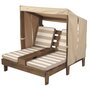 Voir la diapositive 4 : Kidkraft Double chaise longue avec porte-gobelets - Expresso et écru
