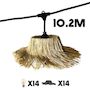 Voir la diapositive 3 : Lumisky Lot de 2 guirlandes TAHITI Beige Paille 6M