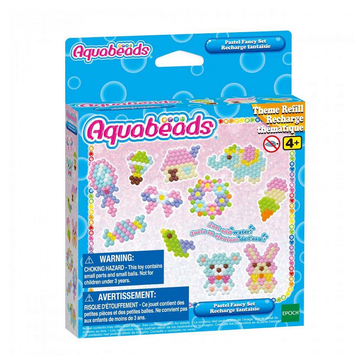 Aquabeads Recharge de perles fantaisie pastel - Créations amusantes et sécurisées pour enfants