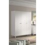 Voir la diapositive 4 : Vipack Billy Armoire 3 Portes Blanc