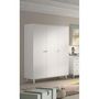 Voir la diapositive 4 : Vipack Billy Armoire 3 Portes Blanc