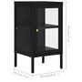 Voir la diapositive 6 : VIDAXL Buffet Noir 38x35x70 cm Acier et verre