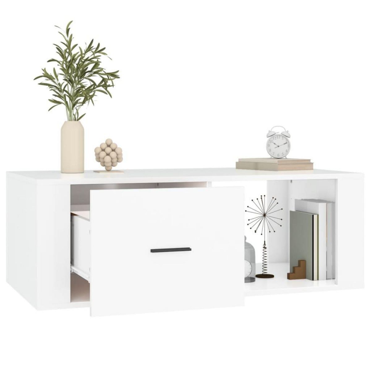 VIDAXL Table basse Blanc 100x50,5x35 cm Bois d'ingenierie