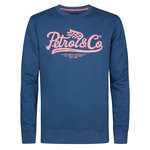 Petrol Industries Sweat Bleu/Rose Homme Petrol Industries Neck. Coloris disponibles : Bleu